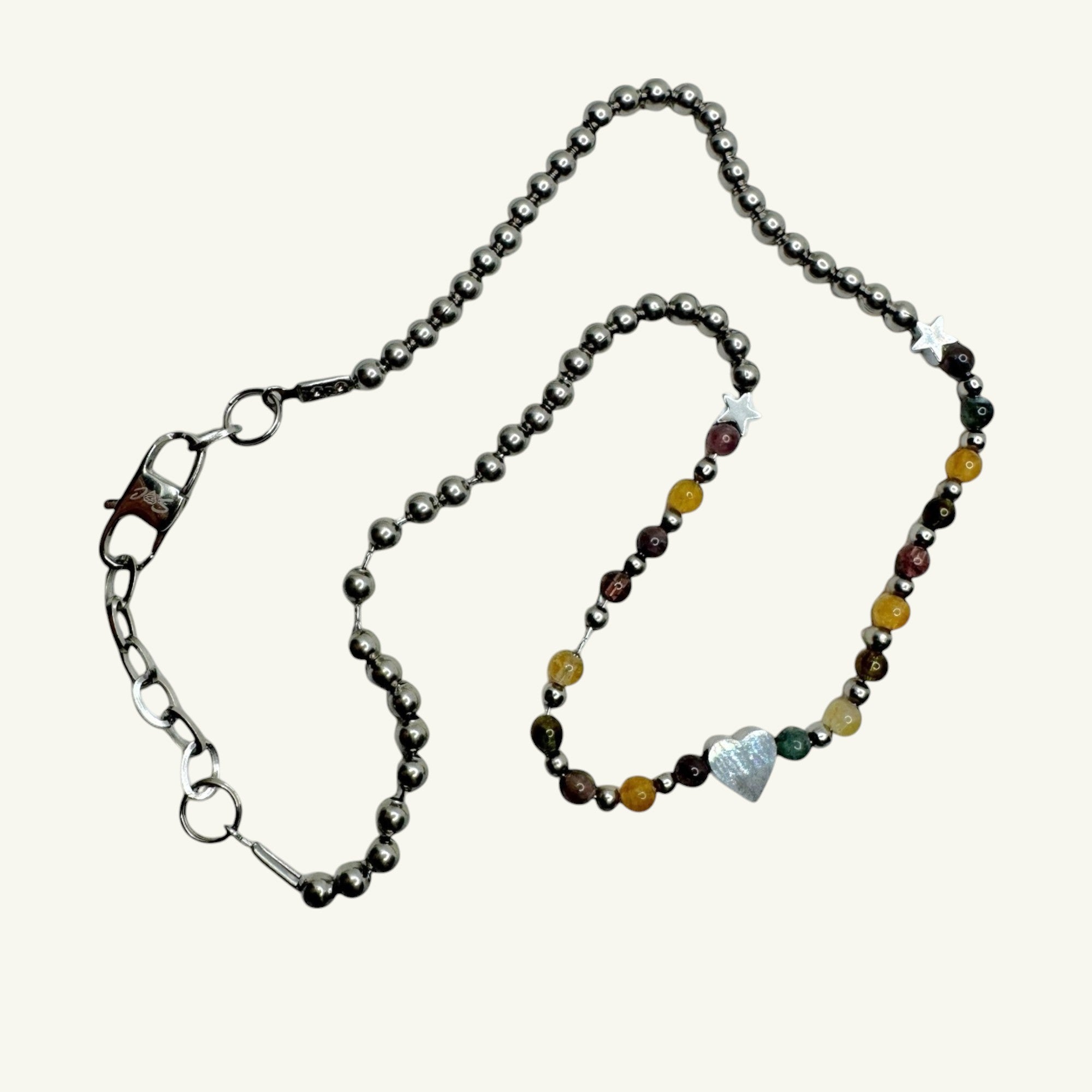 Collana tormalina con cuore Sharifa Crystals